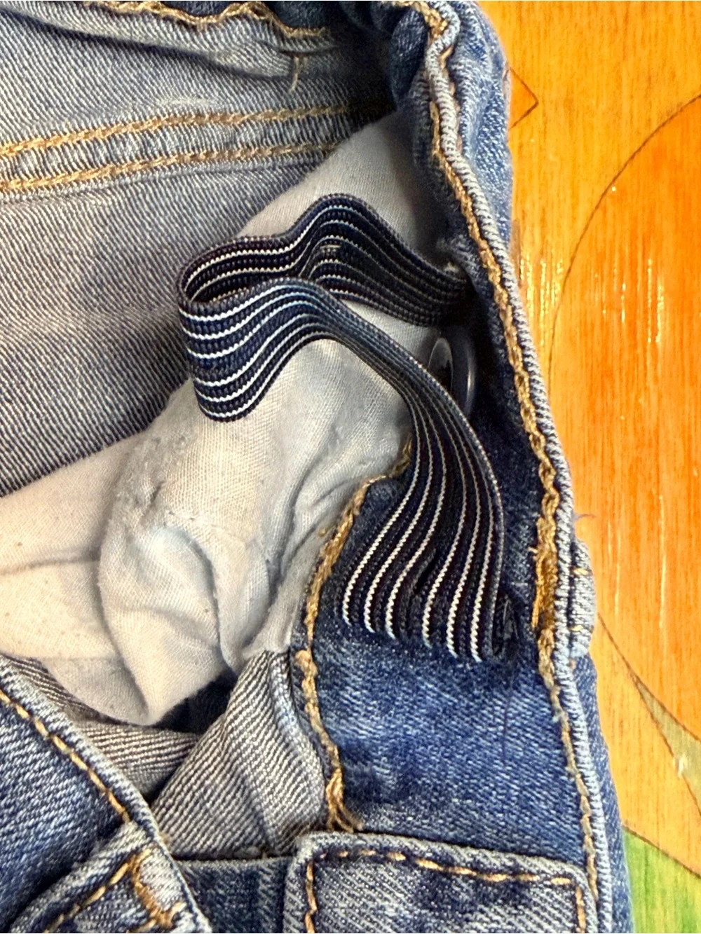 OshKosh B'gosh Jeans Boys Size 12R/12A Blue Straight Leg Adjustable Waist Pull O